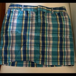Plaid mini skirt